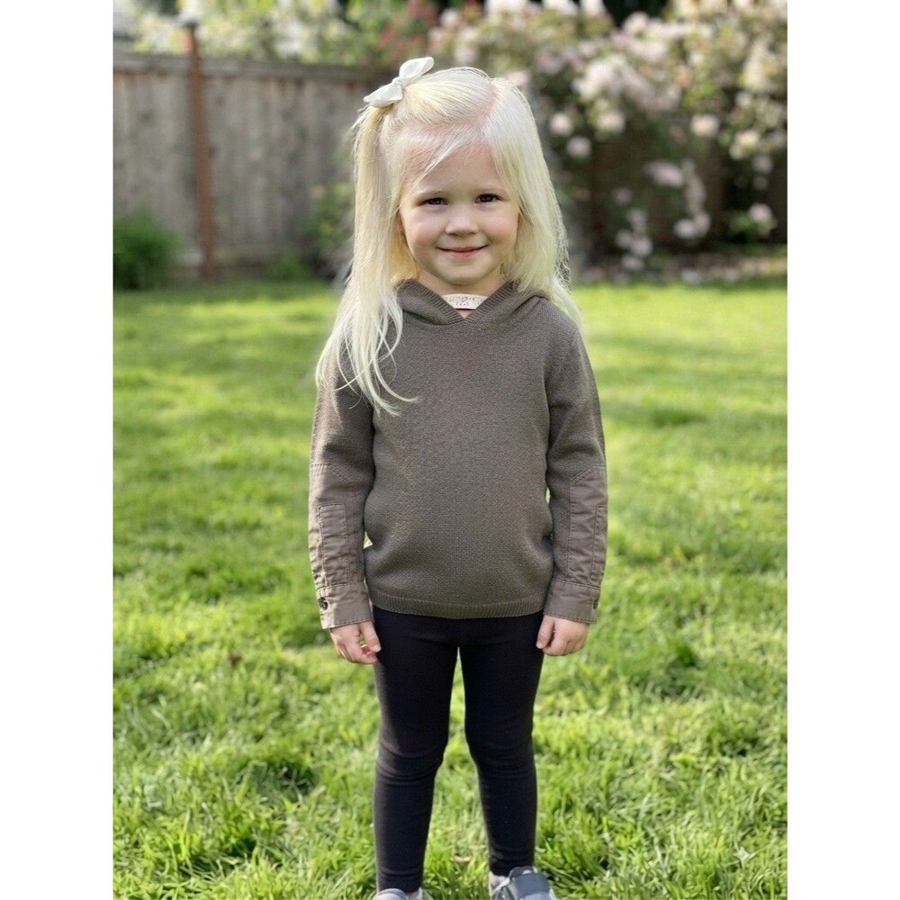 Stella McCartney Kids Sweater Hoodie Size 4. Cotton Cashmere (5%) With POCKETS!